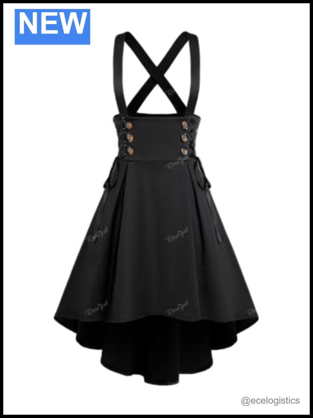 Plus Size Gothic Plaid Pleated Mini Skirt High Rise A-Line